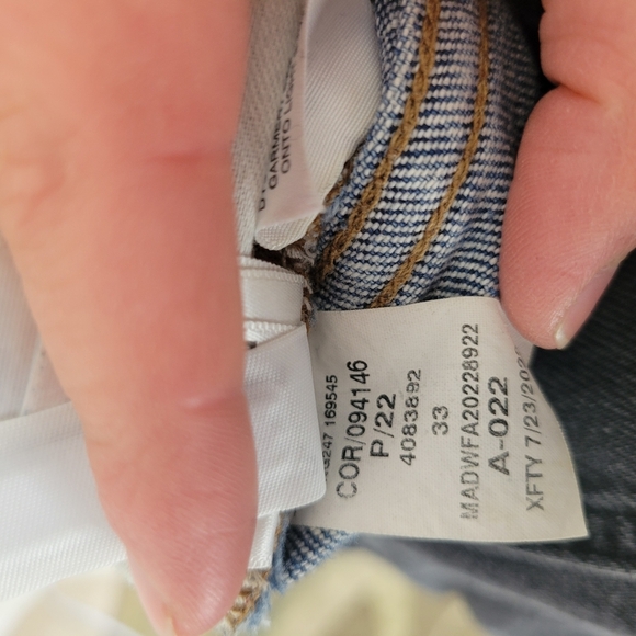 Madewell The‎ Perfect Vintage Straight Jeans Blue Size 33 - Picture 14 of 15